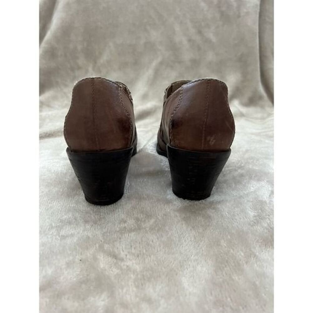 Levity Daisy Mae Leather Mules Western Style Brown Size 6 Women’s - Picture 2 of 6